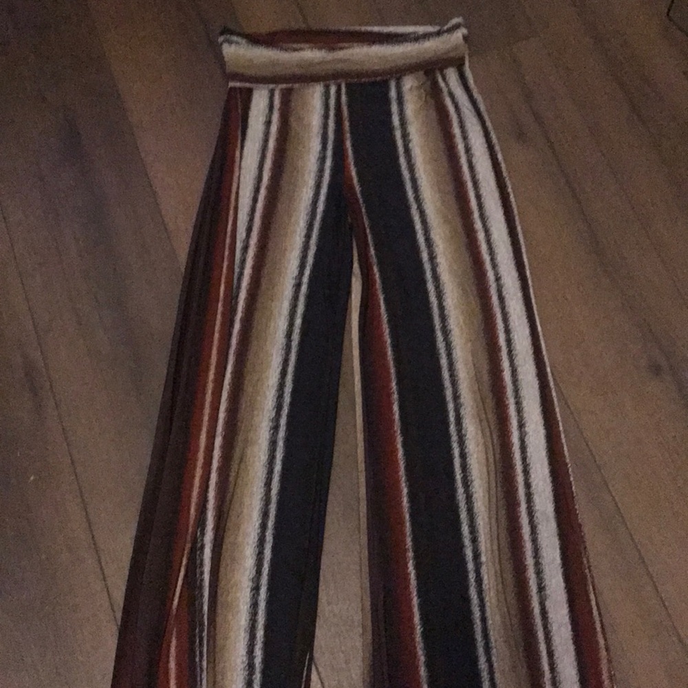 Fashion Nova Neutral Tones Striped Pants